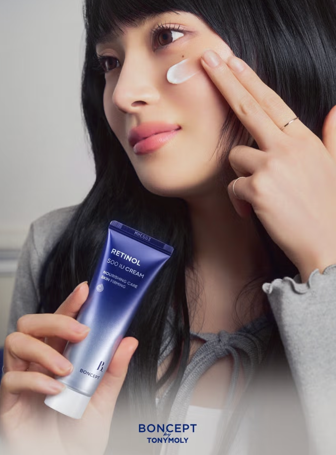 K-Beauty retinol face cream with nano liposome retinol and bakuchiol