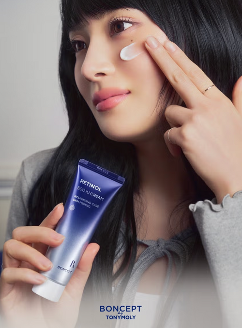 K-Beauty retinol face cream with nano liposome retinol and bakuchiol