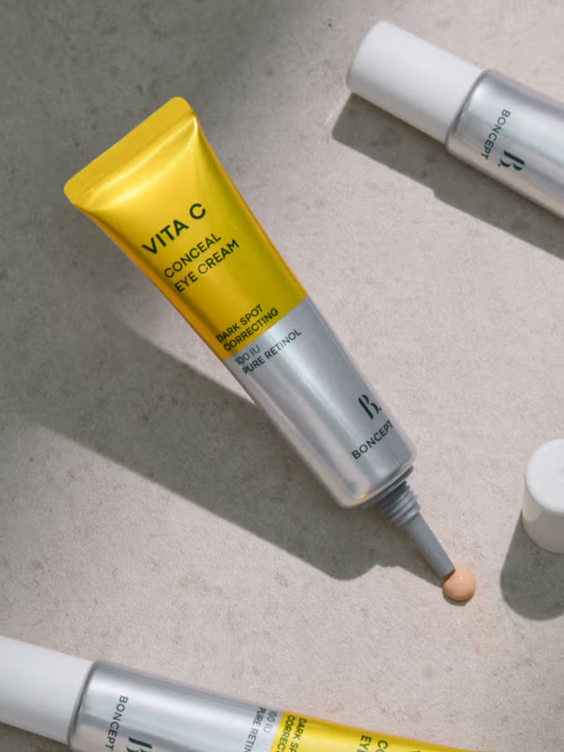 K-Beauty vitamin C and retinol eye cream for dark circles and pigmentation