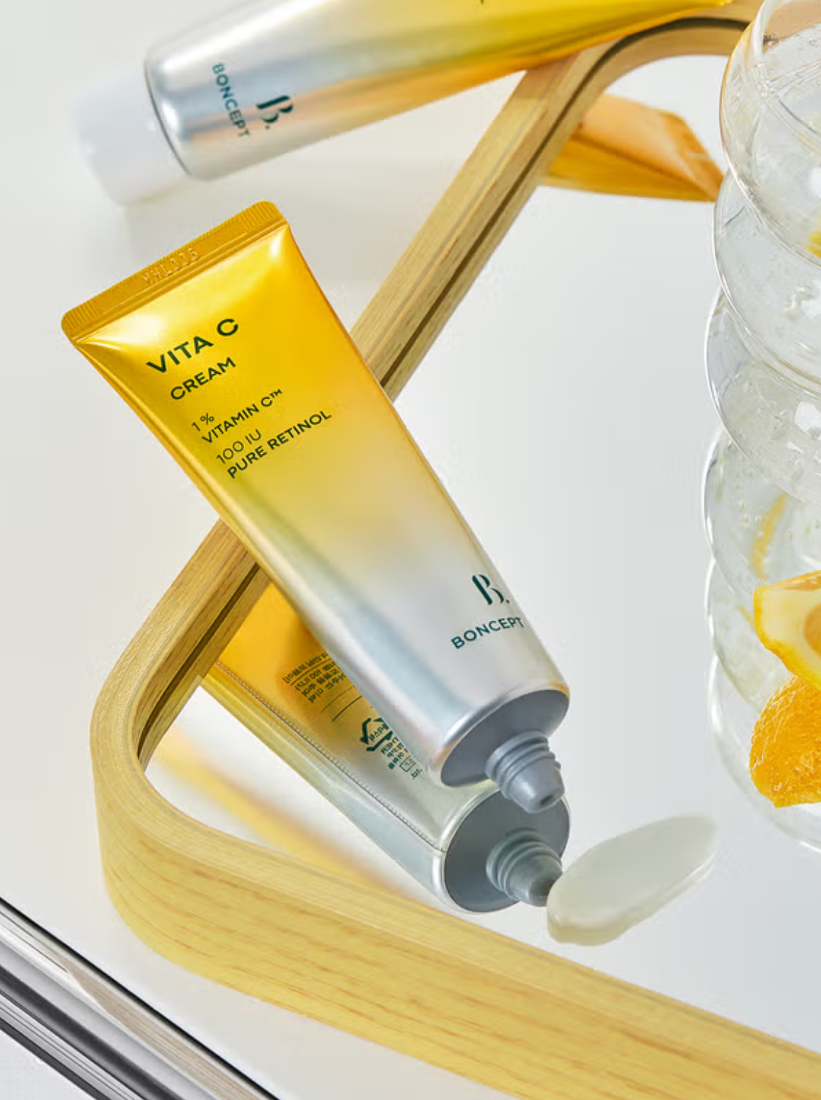 K-Beauty vitamin C and retinol cream for pigmentation and wrinkles