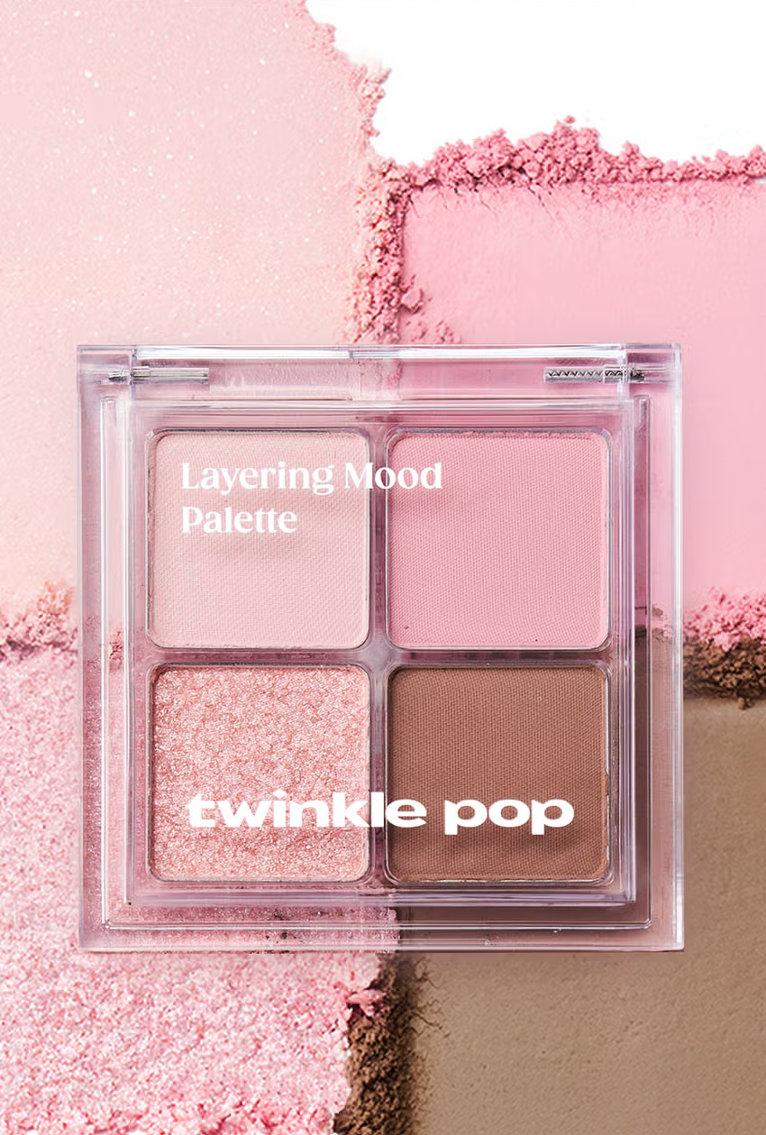 Twinkle Pop Pink Selection Eyeshadow Palette – Cool Tone K-pop Idol Makeup